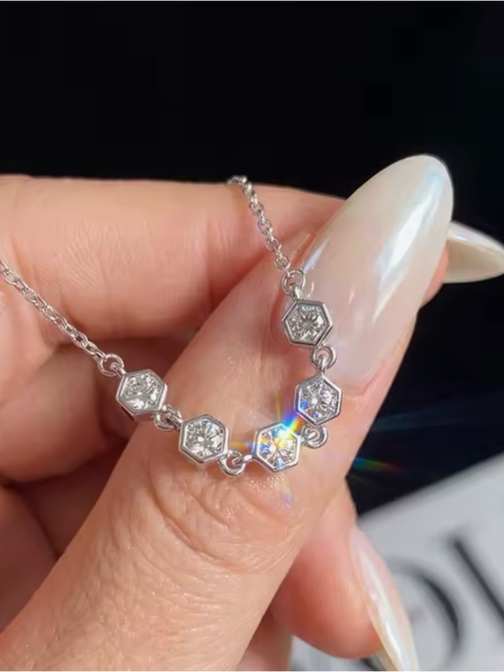New GRA Certified Moissanite Diamond Necklace
